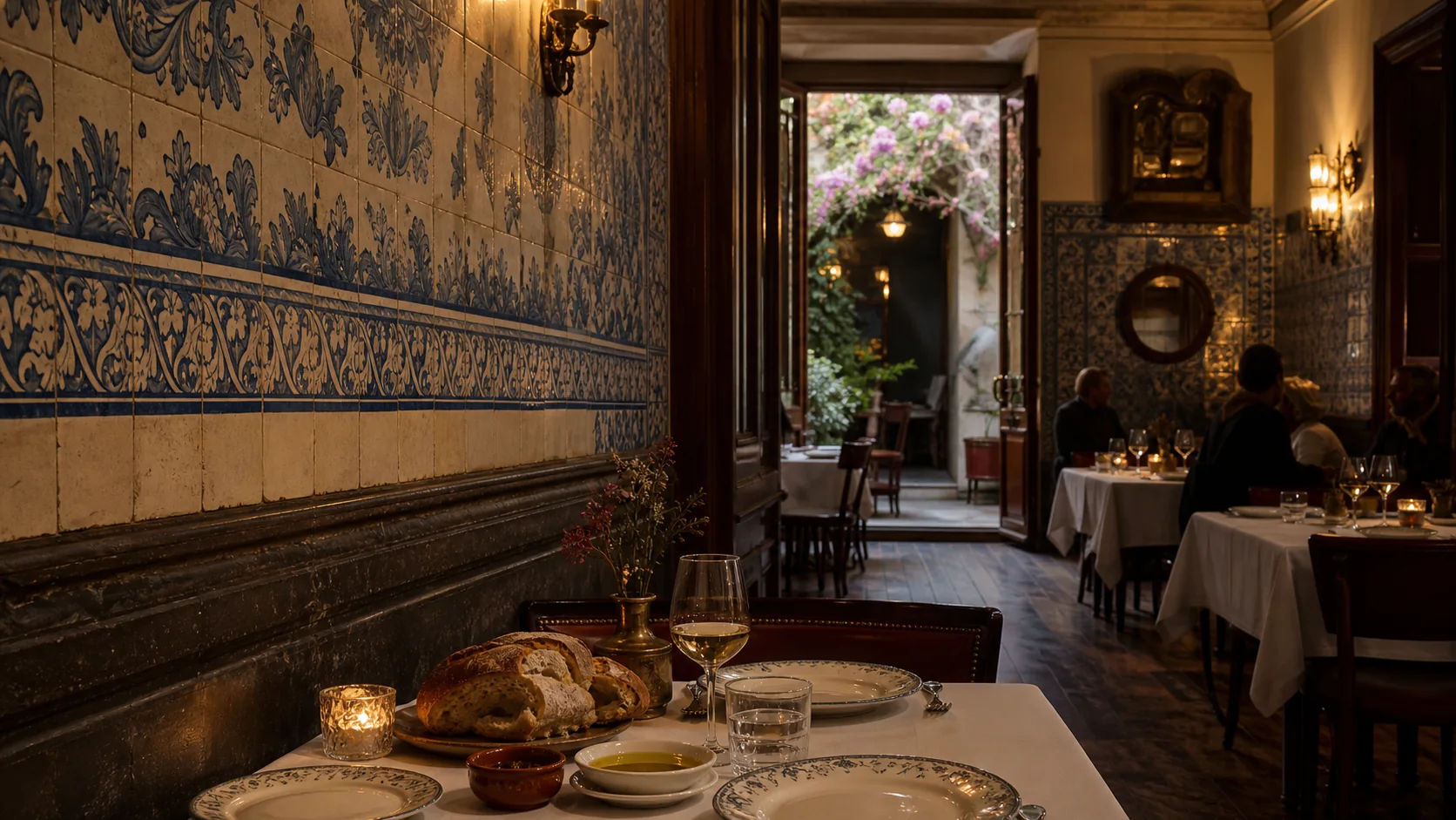 Website do restaurante português Pátio 1755