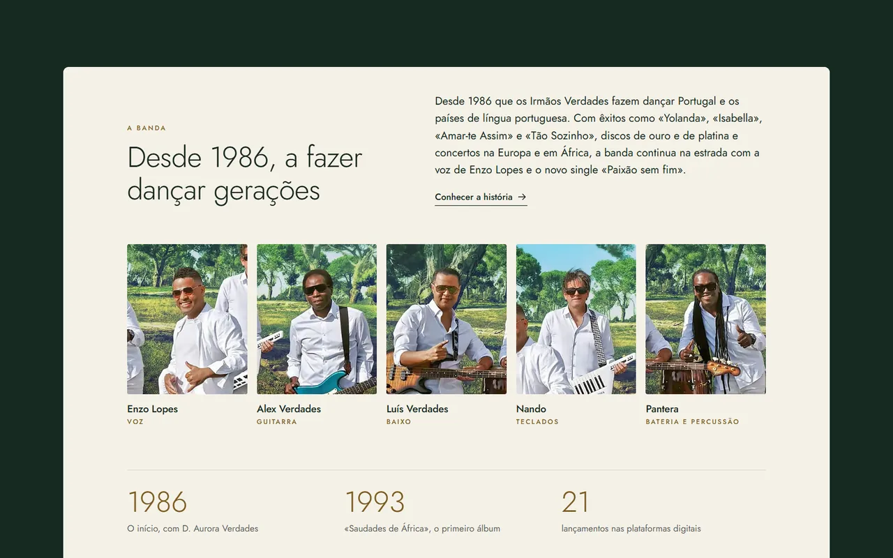 Site dos Irmãos Verdades num computador e num telemóvel