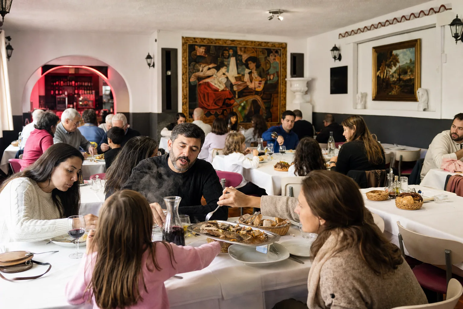 É assim que a sala ganha vida.