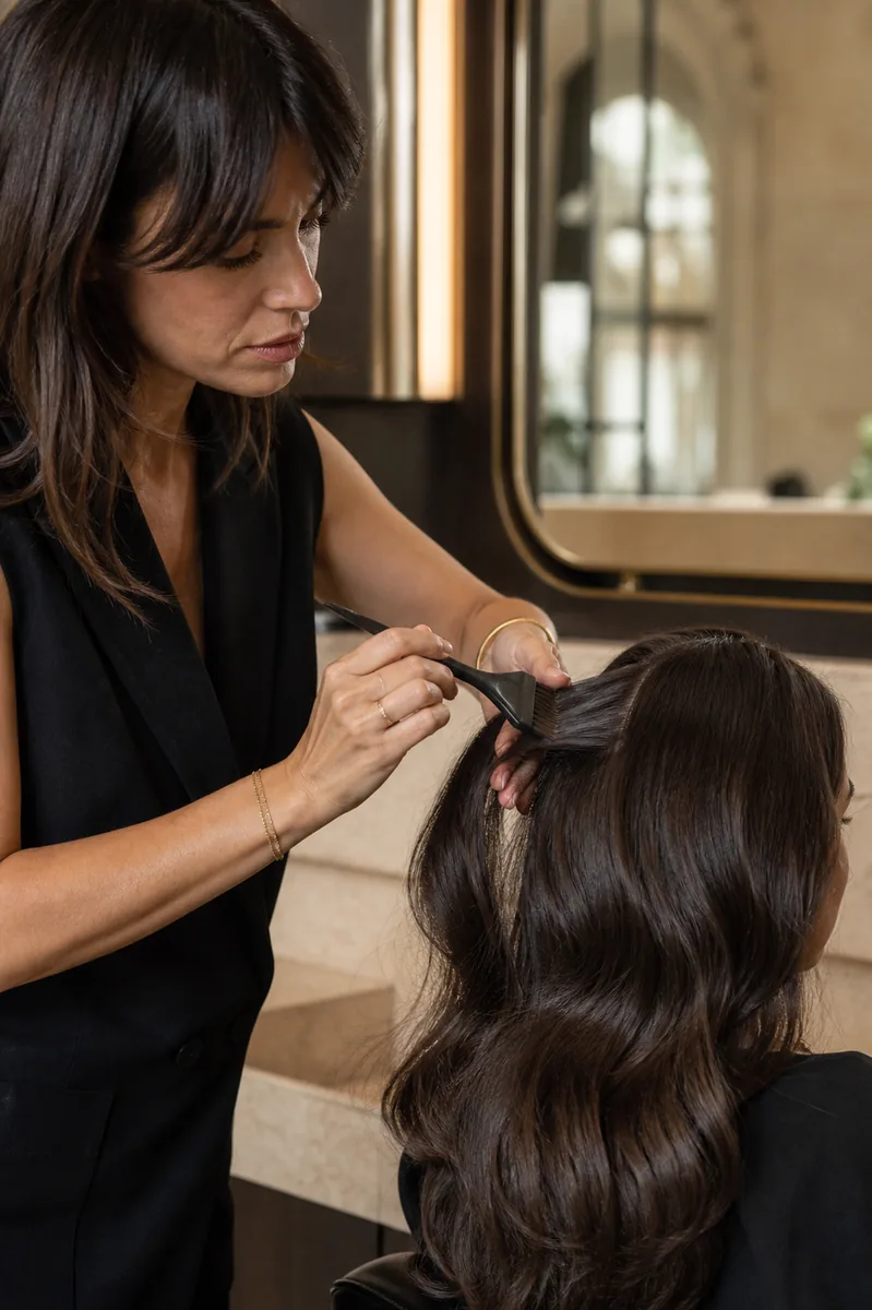 Tratamento profissional de cabelo